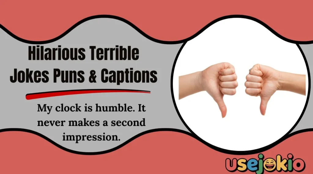 Hilarious Terrible Jokes Puns & Captions 