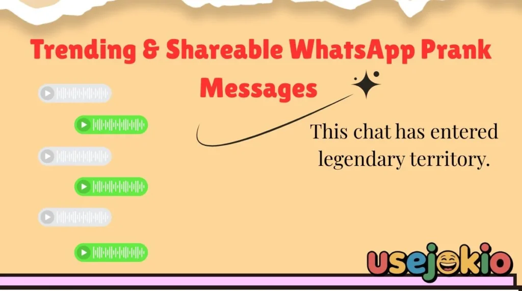 Trending & Shareable WhatsApp Prank Messages 