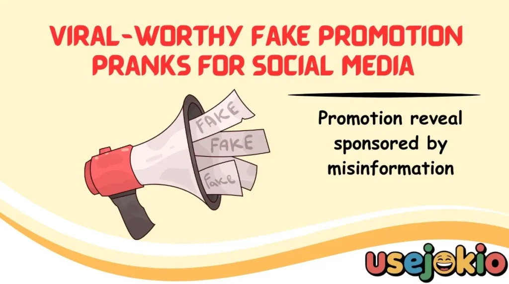 Viral-Worthy Fake Promotion Pranks for Social Media