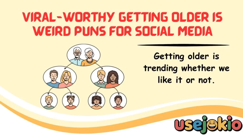 Viral-Worthy Getting Older Is Weird Puns for Social Media