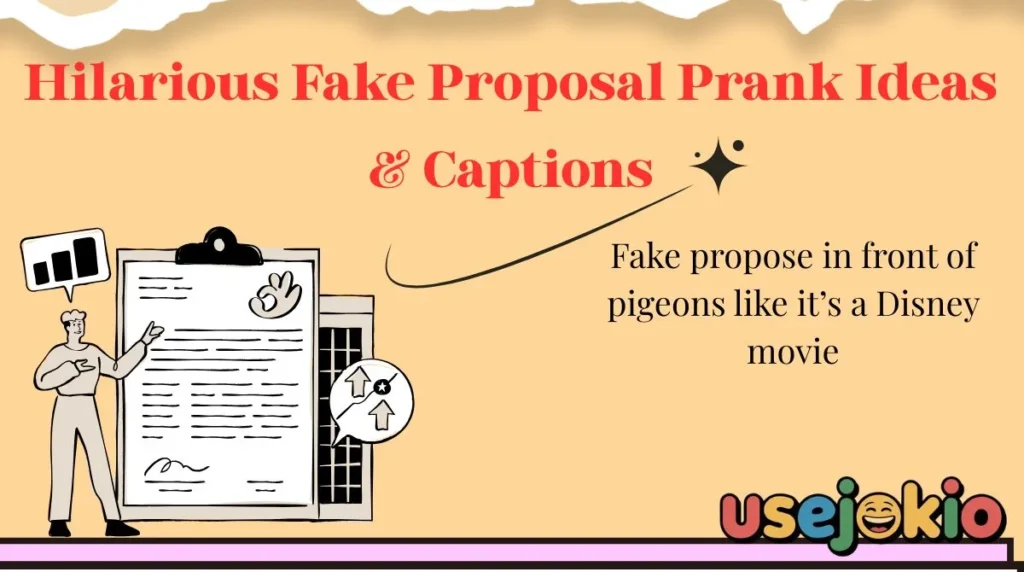 Hilarious Fake Proposal Prank Ideas & Captions
