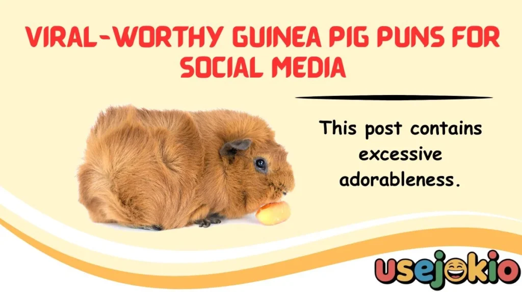 Viral-Worthy Guinea Pig Puns for Social Media