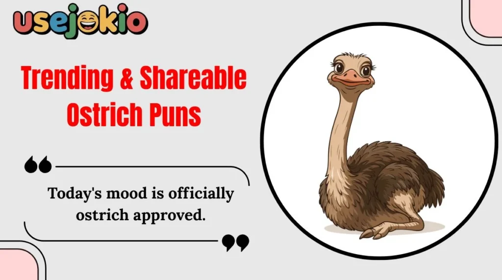 Trending & Shareable Ostrich Puns