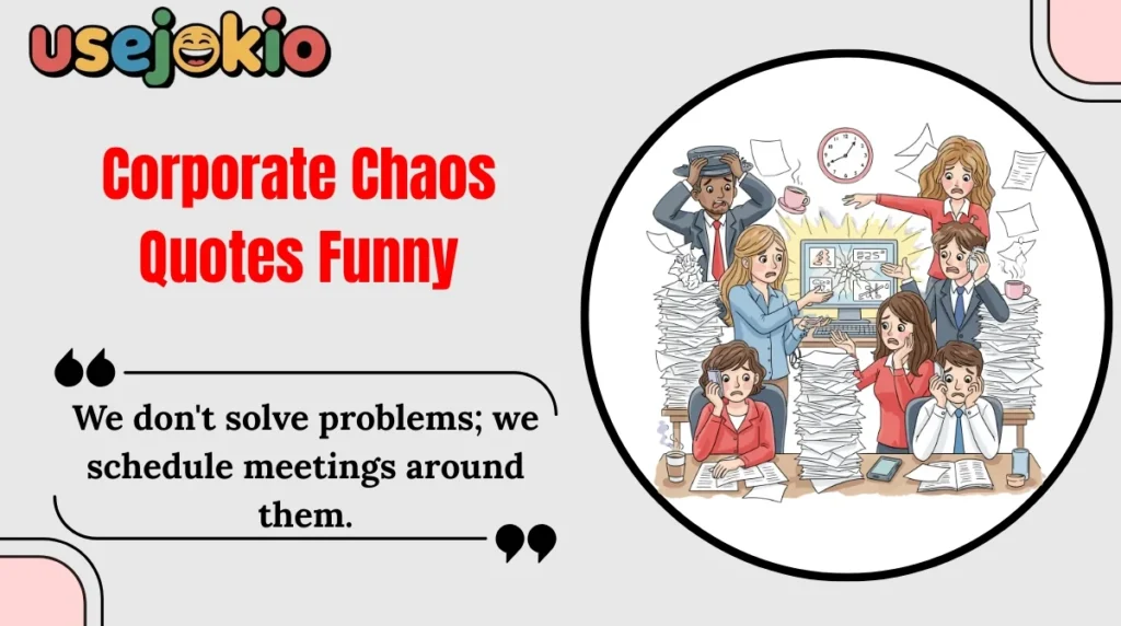 Corporate Chaos Quotes Funny