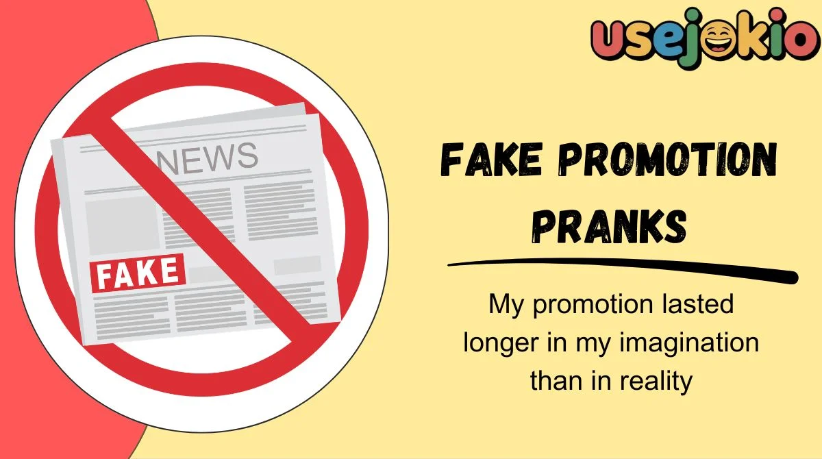 Fake Promotion Pranks