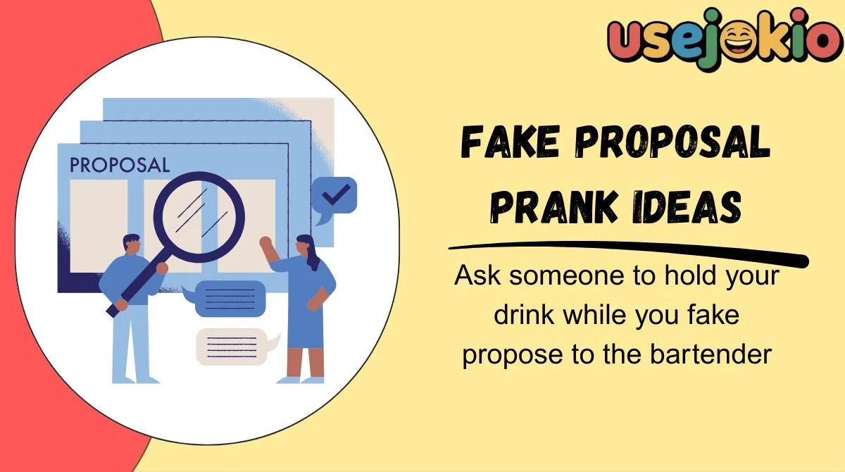 Fake Proposal Prank Ideas